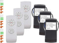 LPHUMEX 3 Packs Ceiling Fan Remote Control Kits, 3-in-1 Fan Light Timer & Speed Remote, Universal Ceiling Fan Remote for Hunter/Harbor Breeze/Westinghouse/Honeywell/Hampton Bay