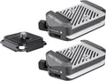 PGYTECH Quick Release Plate & Clamp V2 Kit, Arca Swiss Plate Camera Mount with 1/4" to 3/8" Screw Thread for Sony/Nikon/Fuji/DJI Switch Between Tripod/Monopod/Slider/Stabilizer(Two Clamps+Plate)