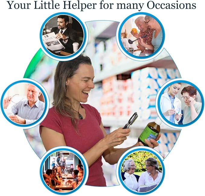 Small-Magnifying-Glass with LED-Light 3X Lighted-Pocket EasY Magnifier -Hand Held Lighted Magnify Glasses for Close Work Reading Books Pill Bottles; Mini Lens for Visually Impaired A Low Vision Aid