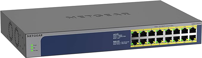 NETGEAR 16-Port Gigabit Ethernet Unmanaged PoE Switch - by NETGEAR