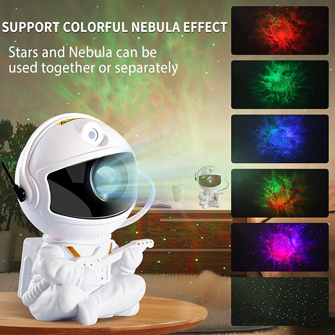 Astronaut Star Projector, Kids Night Light, Nebula Projector Light. Galaxy Bedroom Projector, Adult Playroom/Home Theater/Ceiling/Room Decoration