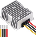 Cllena DC 8V-40V to 13.8V 10A Automatic Buck Boost Converter Step Down/Up Regulator Voltage Reducer Converter Waterproof Regulated DC Power Supply for Golf Cart Club Car LED Light