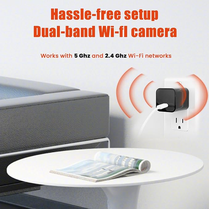 USB Charger Hidden Camera, WiFi Small Spy Security Camera, Full HD 1080P Mini - Image 5