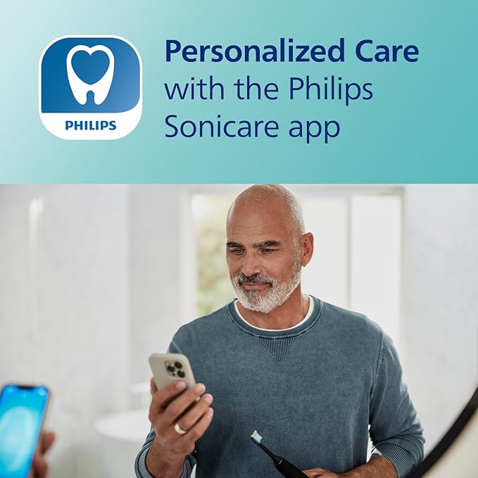Philips Sonicare DiamondClean Smart 9500 Electric Toothbrush, Sonic Toothbrush with App, Pressure Sensor, Brush Head Detection, 5 Brushing Modes and 3 Intensity Levels, Grey, Model HX9923/41