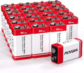 PKNOVA 9V Batteries, 9V 6F22 Carbon Battery, 9V Battery by Pknova