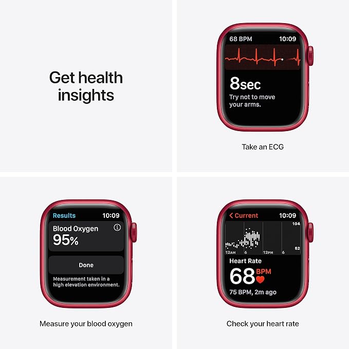 Apple Watch Series 7 Red Aluminum Case - Image 3