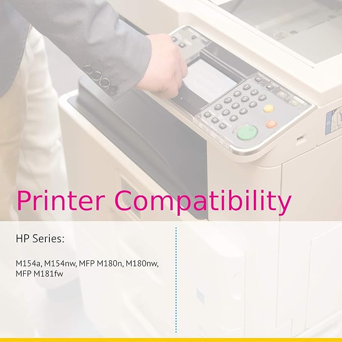 CS Replacement Toner Cartridge Compatible with HP 204A CF510A Black Color Pro MFP M180 MFP M180nw MFP M180n MFP M181fw MFP M154a 2 Set