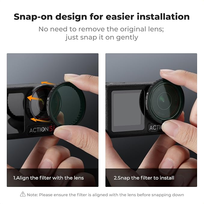 K&F Concept Push-in Black Diffusion 1/4 Filter - Image 7