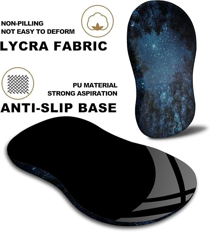 KUOSGM Mouse Pad Wrist Support, Ergonomic Mouse Pad with Massage Dot, Comfortable Computer Mouse Pad for Laptop, Wrist Rest Pain Relief Mousepad with Non-Slip PU Base for Office & Home, 12 x 8 in
