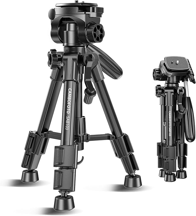 CAMBOFOTO 30"-Camera-Tripod, Porfessional Aluminum Heavy Duty Tripod Stand by CAMBOFOTO