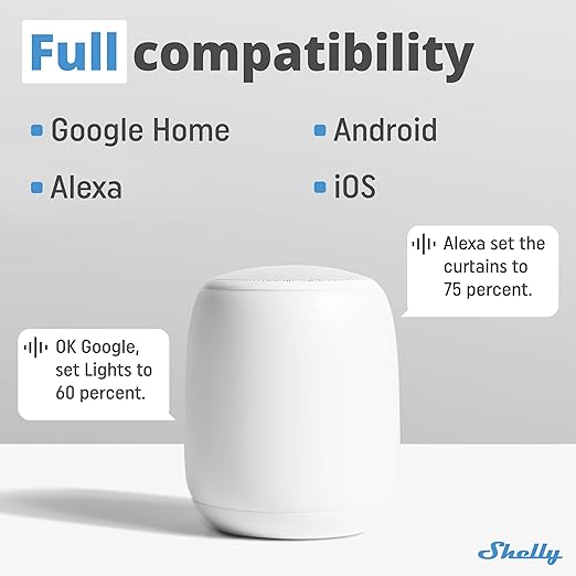 Shelly Plus Uni | Smart Wi-Fi and Bluetooth Operated Module with Dry Contacts | Home Automation | Compatible with Alexa & Google Home | No Hub | Precise Voltmeter | Pulse Counting | Sensor Interface