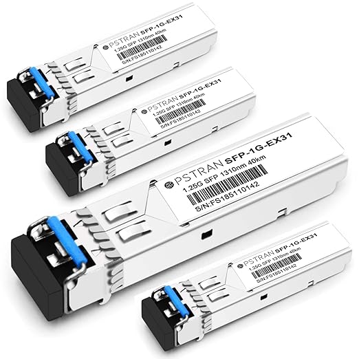 OPSTRAN 1000BASE-EX SFP Optical Transceiver Module Compatible with Dell SFP-LX-40 1310nm 40km DDM Duplex LC SMF 4 Pack