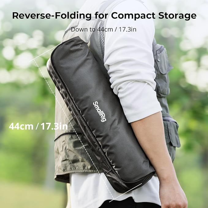 SmallRig CT150 Carbon Fiber Travel Video Tripod, 61.8'' Max Load 3kg / 6.6lb - Image 5
