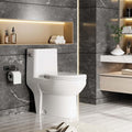 One Piece Toilet - Elongated Ceramic Design, Soft Closing PP Toilet Cover, Easy Clean Surface, Water Efficient Flush, Compact Durable Build