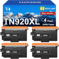 VLOVEINK TN920XL TN920 Toner Cartridge Compatible Replacement for Brother TN920XL TN920 TN920UXXL TN920XXL Work with HL-L6210DW MFC-L5915DW HL-L6210DWT HL-L5210DWT MFC-L5710DW, 4 Pack (with Chip)