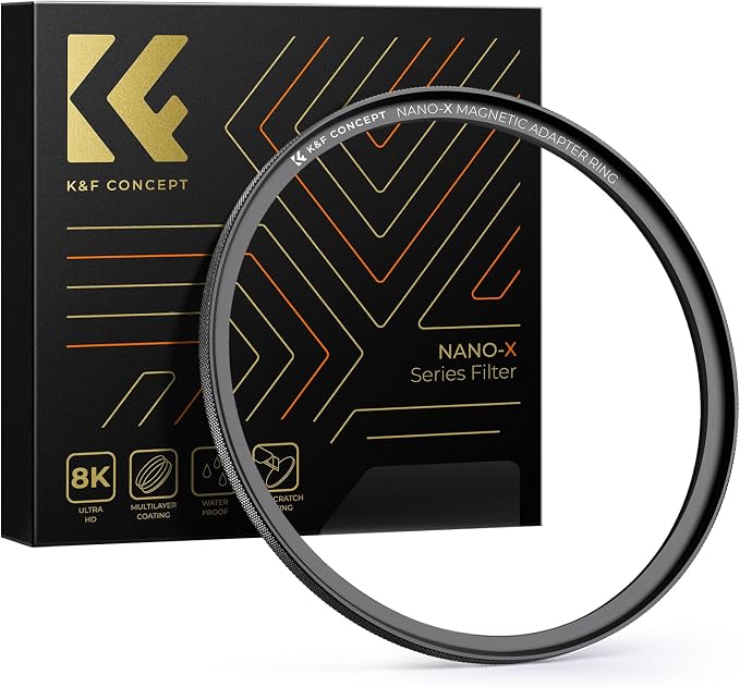 K&F Concept 58-82mm Magnetic Filter Adapter Ring, by KFCONCEPT
