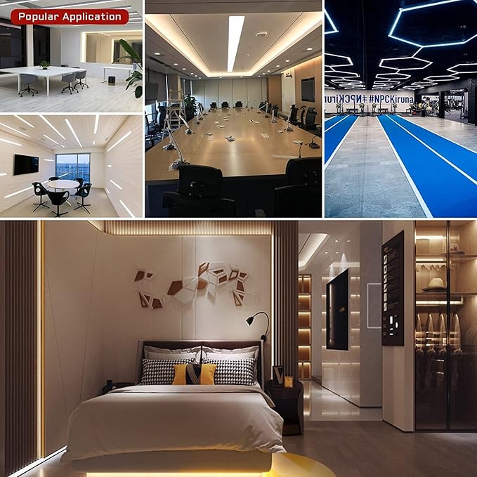 TUNICHX COB LED Strip Lights DC 12V LED Strip Flexible Super Bright LED Strips,16.4ft 6500K White,CRI 90+,2400LEDs High Density Uniform Light for Bedroom Home Room Decor (No Adapter or Controller)