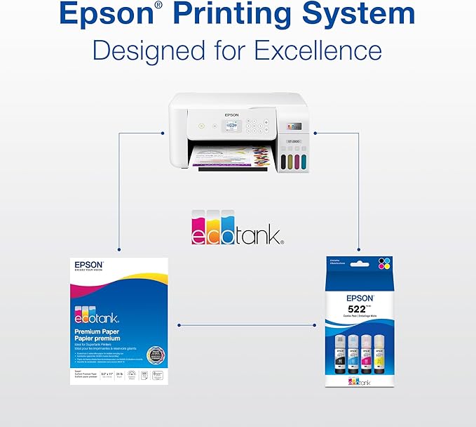 EPSON 502 EcoTank Ink Ultra-high Capacity Bottle Magenta Works with ET-2750, 2760, 2850, 3750, 3760, 3850, 4850, and Other Select Models