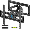 Pipishell TV Wall Mount, Full Motion Wall Mount with Dual Arms, Swivel, Extension for 26-65 inch Flat or Curved TVs up to 99 lbs, Max VESA 400x400mm, 3 Bracket Heights, Fits 12″/16″ Wood Studs, PIMF4