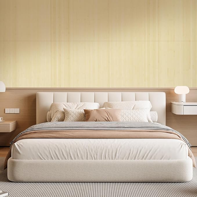 OUZUGIE 2 Pack 96x24 Inch Natural Bamboo Wall Panel – Raw Pole Wrap Paneling for Walls, Ceilings, Cabinets, Furniture – Ideal for Bedroom, Living Room & Office DIY Decor
