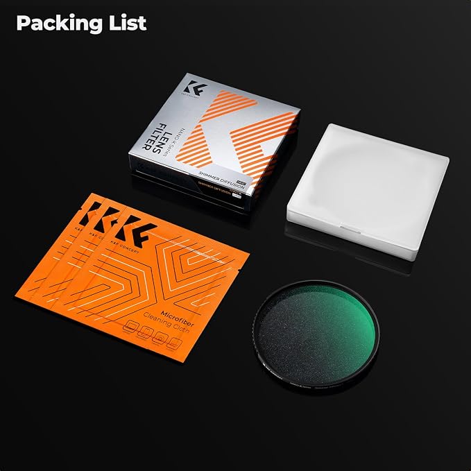 K&F CONCEPT 82mm Shimmer Diffusion 1 Filter Optical Glass 18 Multi-Coated - Image 7