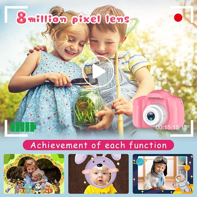 Seckton Upgrade Kids Selfie Camera, Christmas Birthday Gifts - Image 5
