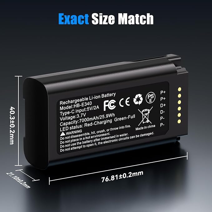 Fulpower 1-Pack 7000mAh High Capacity Rechargeable Battery Compatible - Image 8
