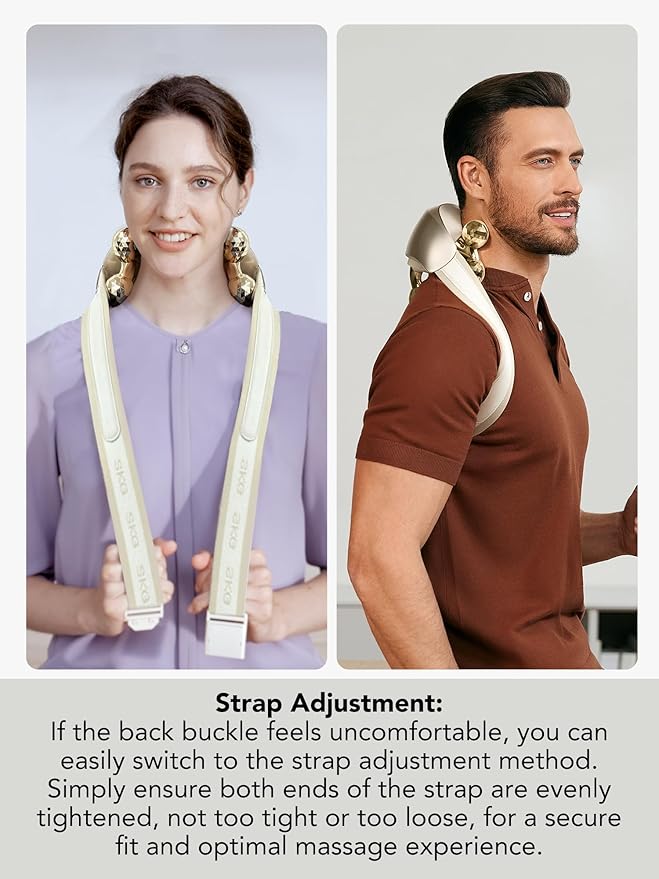 SKG Neck Massager for Pain Relief Deep Tissue Shiatsu Cordless Neck and Shoulder Massger with Heat Birthday Gifts for Men Women Dad Mon Grandpa H7 Ultra E