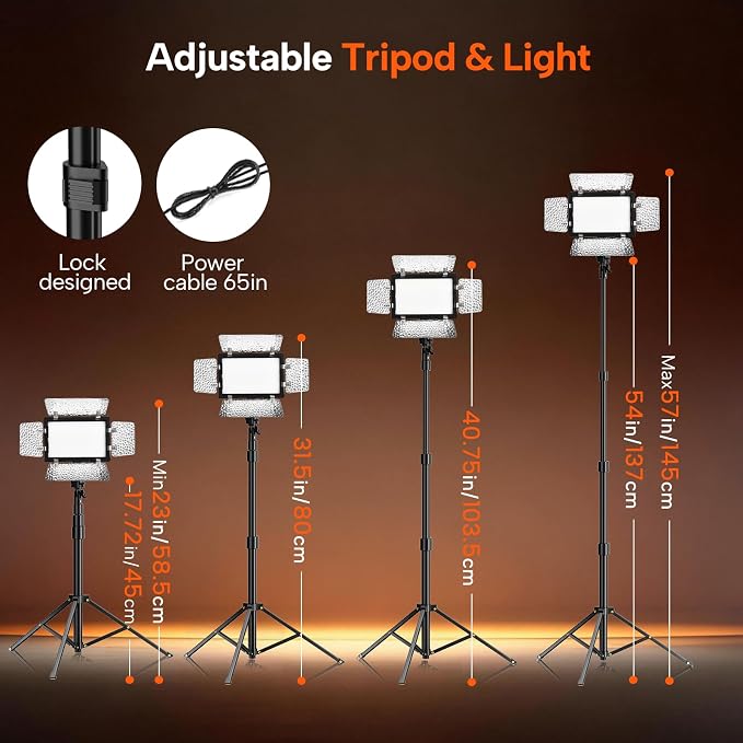1Pack LED Video Photography Lighting Kit - Image 8