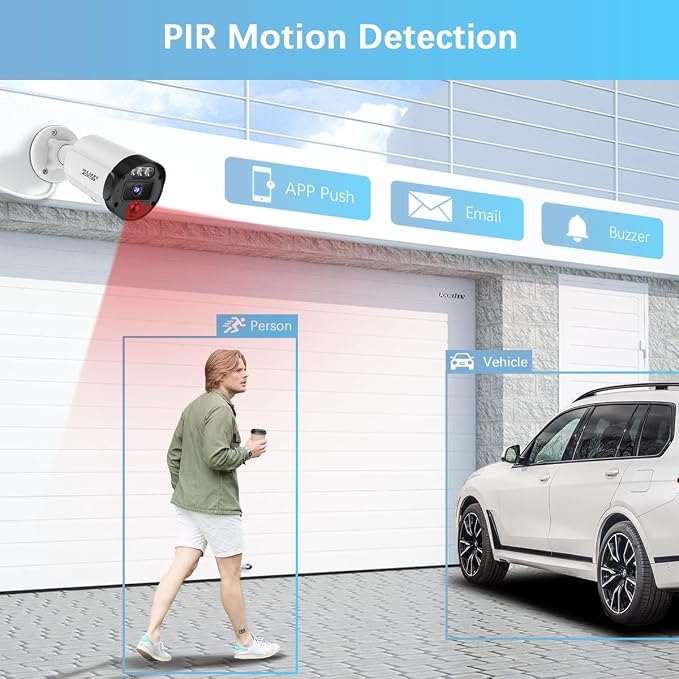 【130° Ultra Wide-Angle & 90 Days Storage】 Outdoor Wired Security Camera System - Image 8