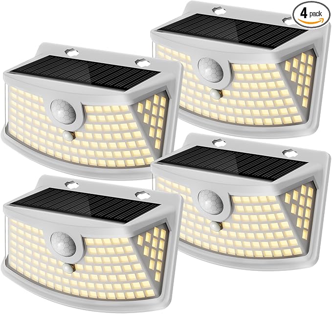 Aootek New Solar Motion Sensor Lights 120 LEDs by Lightupeveryconer