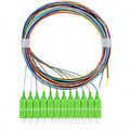 Elfcam® - 12-Fibre SCA Single-Mode Colour-Coded Fibre Optic Pigtail Without by Fibersolutionspecialist