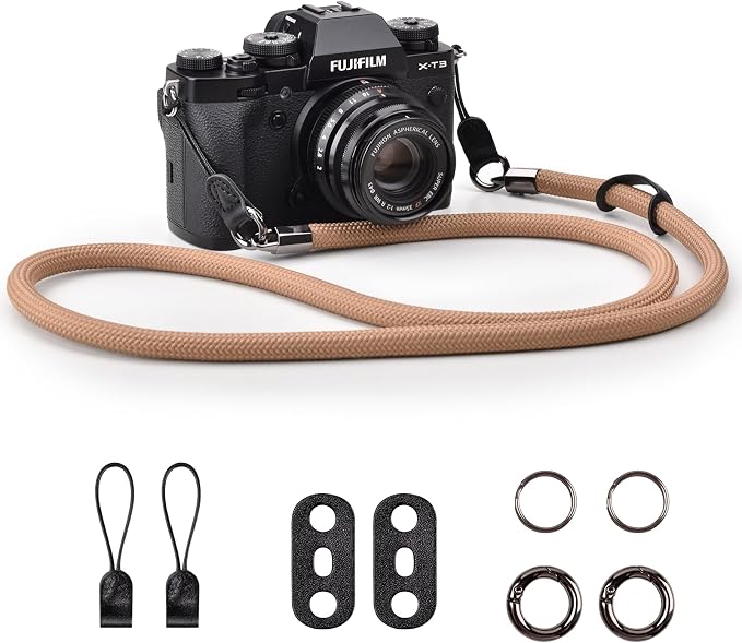 VOVMOEYA Nylon Braided Camera Rope Strap, Camera Neck Shoulder Strap by VOVMOEYA