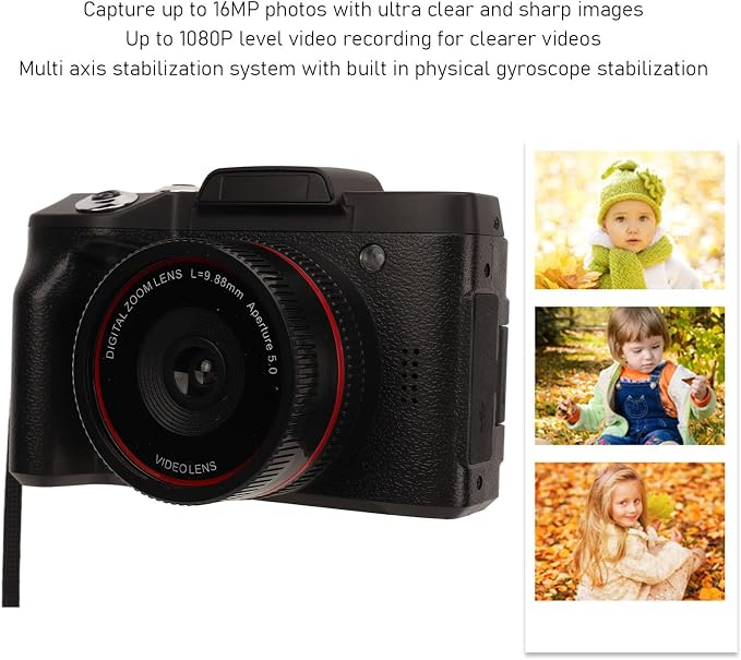 1080P Digital Camera for Photography and Video, 16MP 16X Digital Zoom 2.4 inch - Image 4