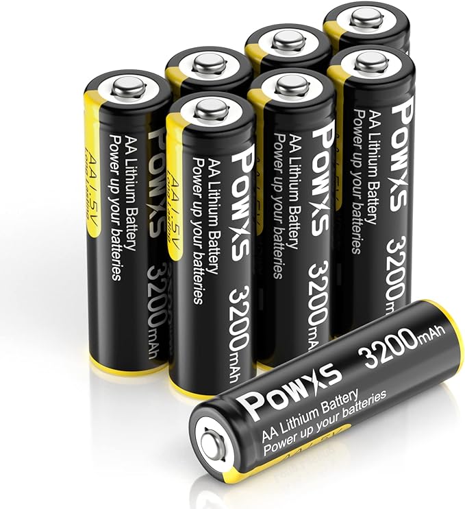 POWXS AA Lithium Batteries, Video Doorbell, Flashlight, Remote Control by POWXS