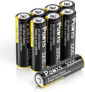 POWXS AA Lithium Batteries, Video Doorbell, Flashlight, Remote Control by POWXS