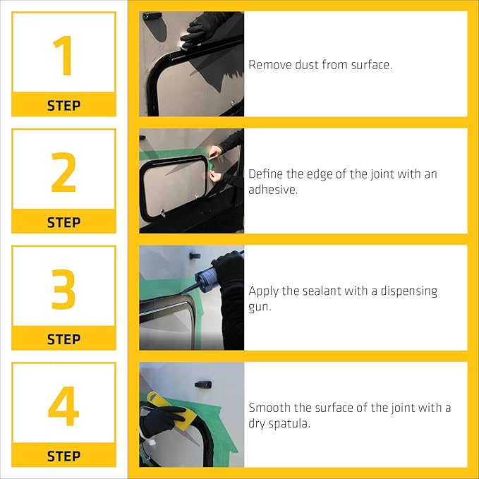 SIKA Sikaflex-221, Black, Multi-Purpose Polyurethane Sealant & Adhesive, Permanent Elastic Seal, Sandable/Paintable, NSF Approved for Drinking Water, 10.1 (Pack of 24)