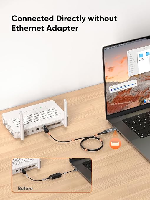 CableCreation USB to Ethernet Cable 3.3FT, USB to RJ45 Internet LAN Network - Image 3