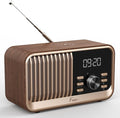 Fuse Hark Bluetooth Radio Speaker | Wireless 10W Charger | FM Radio Speaker with Bluetooth & AUX Input | Alarm Clock | 3 Level Dimmer | Charging Block Included