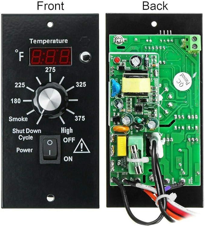 Digital Thermostat Controller, LED Display Temperature Control Panel Barbecue Grill Replacement Part, Replacement Thermostat Kit Parts Digital Pro Controller for All Traeger