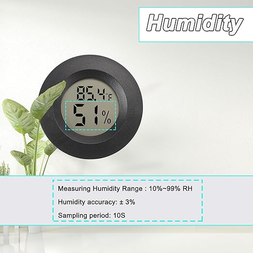 Mini Hygrometer Digital Thermometer Humidity Meter 4 Pack Hygrometer - Image 5