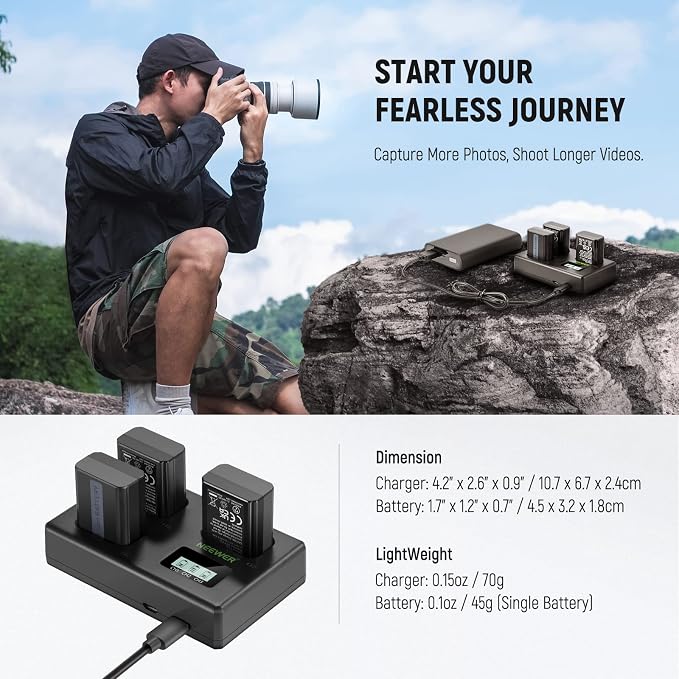 NEEWER Replacement Battery and Charger Set - Image 9