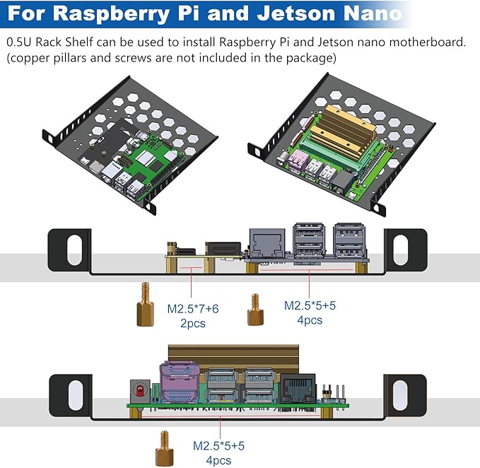 GeeekPi DeskPi RackMate TT Mini Server Cabinet for Mini PC, Network, Servers, Audio, and Video Equipment
