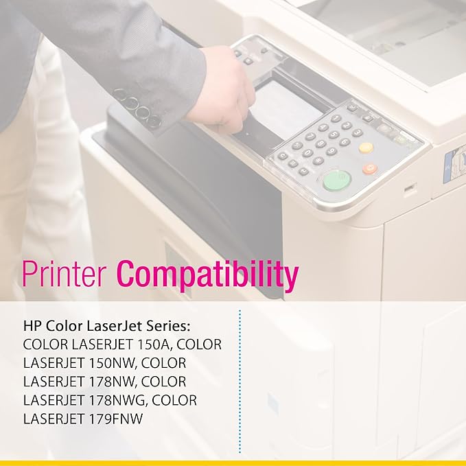 CS Replacement Compatible with HP 150A Toner Cartridge W2060A to use with 150NW 178NW 178NWG 179FNW (Black, 1-Pack)