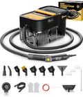 Gautye Steam Cleaner, 3 Level Adjustable Handle, 10s Heat Up, 2.11 Quarts Tank, Handheld Steam Cleaner with 18 pcs Accessories, Steam Cleaner for Home for Floor, Dirt, Grease, Grout, Tile, Car