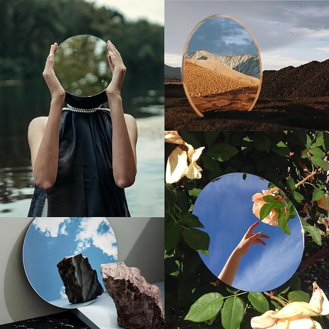 Meking 9PCS Product Photography Props Acrylic Mirror Glass Simulated Photoshoot - Image 3