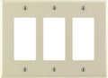 Leviton 80611-A 3-Gang Decora/GFCI Device Wallplate by Leviton