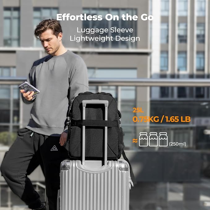 K&F CONCEPT Ultra Lightweight Camera Backpack, 25L Camera Bag - Image 6