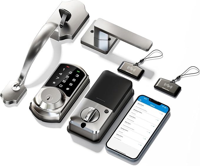 Veise VE06-H Smart Front Door Lock Set, App Control, Keyless Entry Deadbolt - Image 9