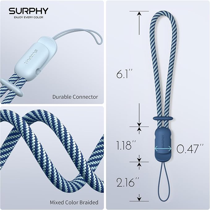 SURPHY 2 Pack Phone Lanyard for Cellphone Case, Phone Wrist Strap for Case - Image 5
